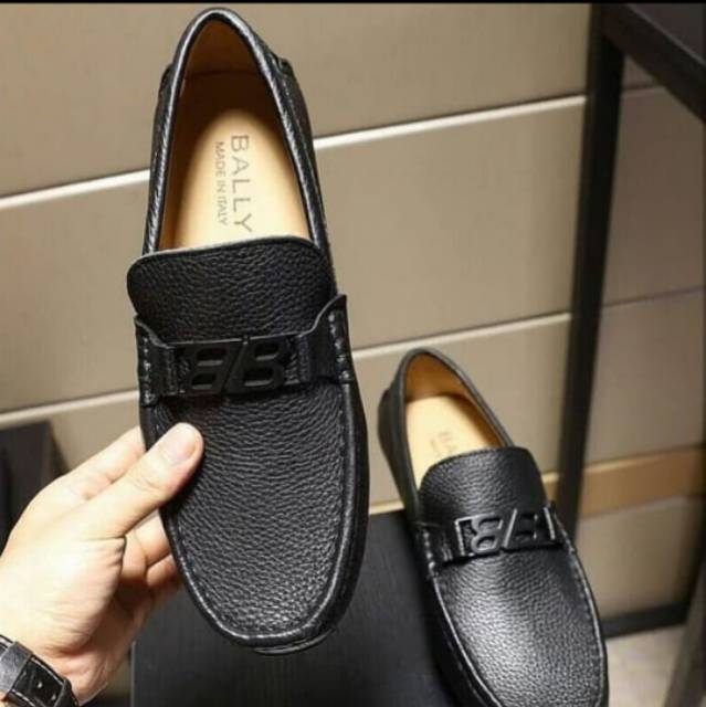 Sepatu Loafers Pria B**ly black mirror quality