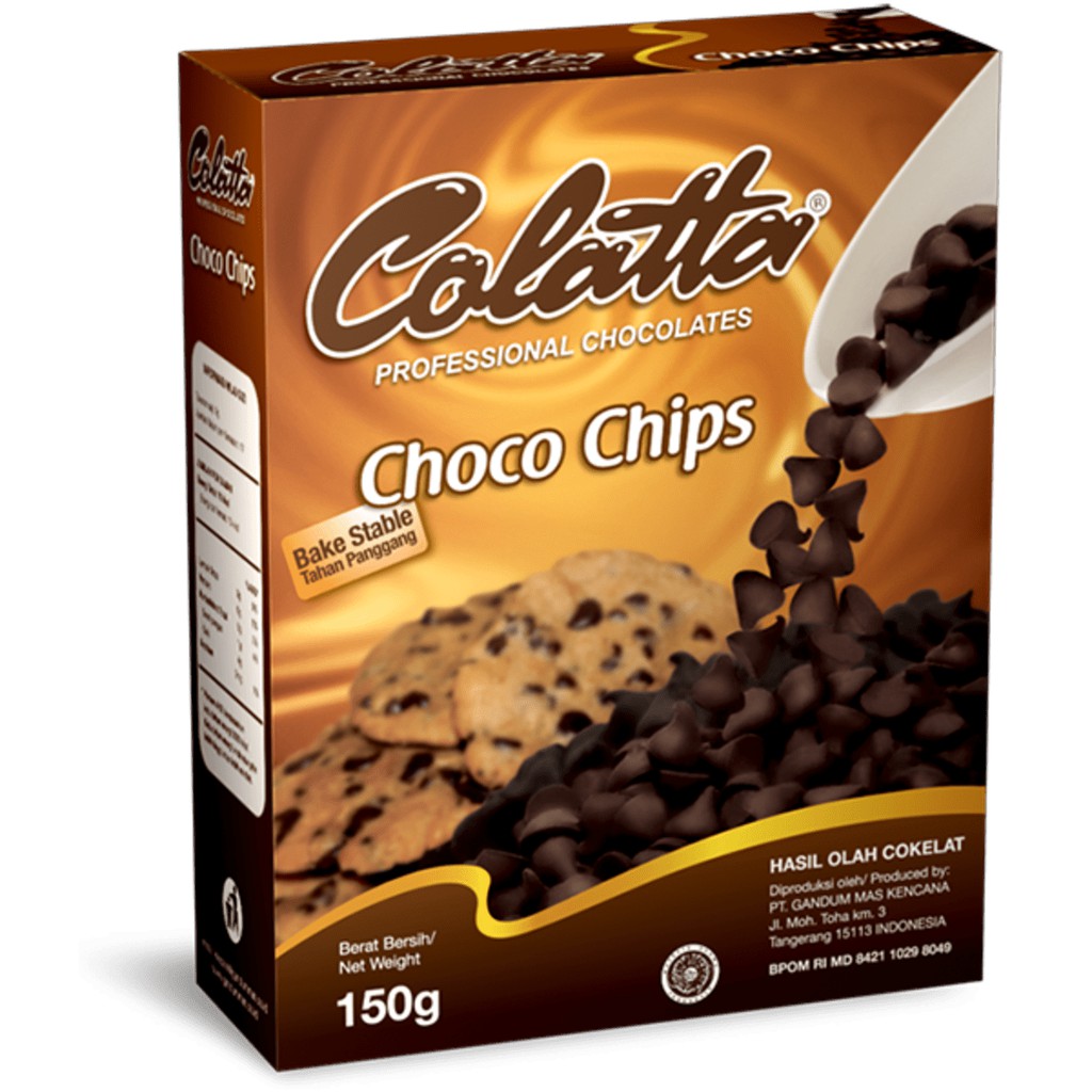 COLATTA Choco Chips Coklat Compound Chocochip 150 gr