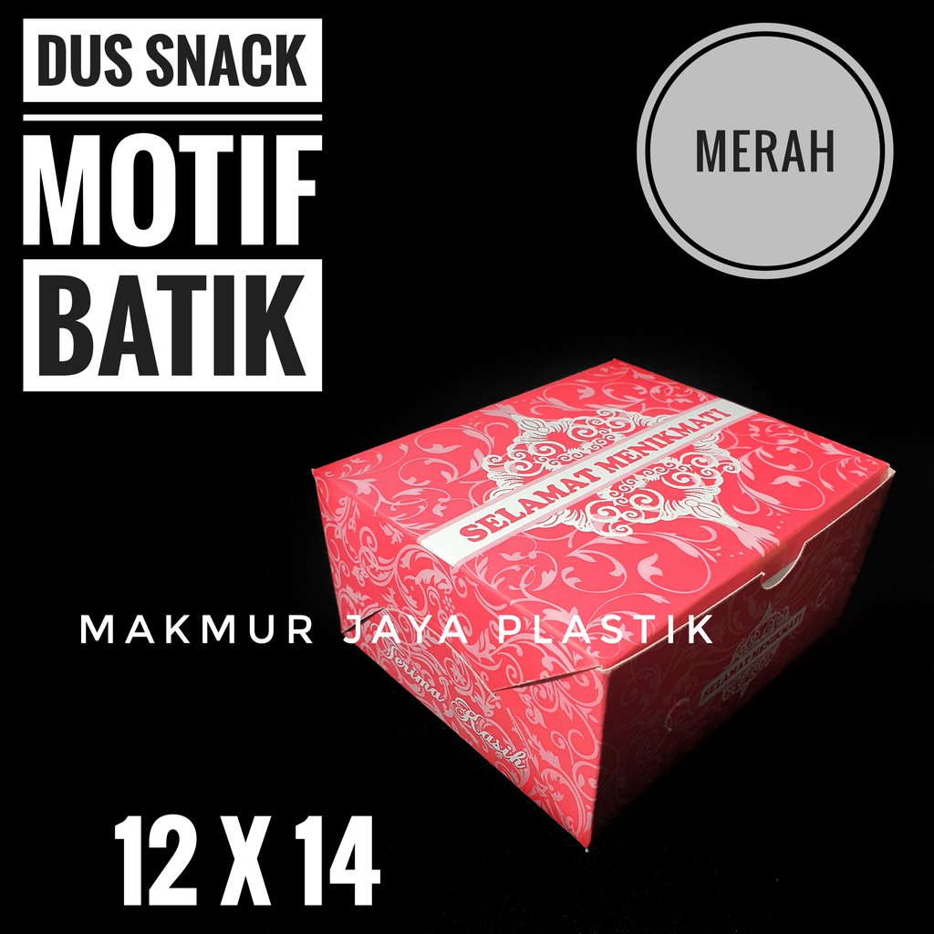 

[ BATIK 12 X 14 ] KOTAK DUS SNACK MOTIF BATIK 12 X 14