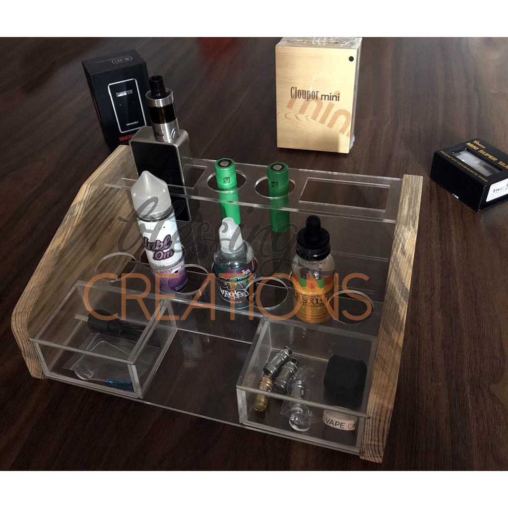 Displat Tempat Vape Tool Kit Vape Storage Akrilik Acrylic Termurah Shopee Indonesia