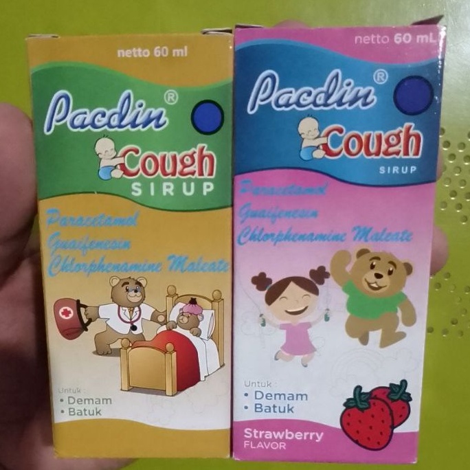 Pacdin® Cough Sirup 60 ml (Obat Batuk,Demam,Sakit Kepala,Bersin,Alergi)