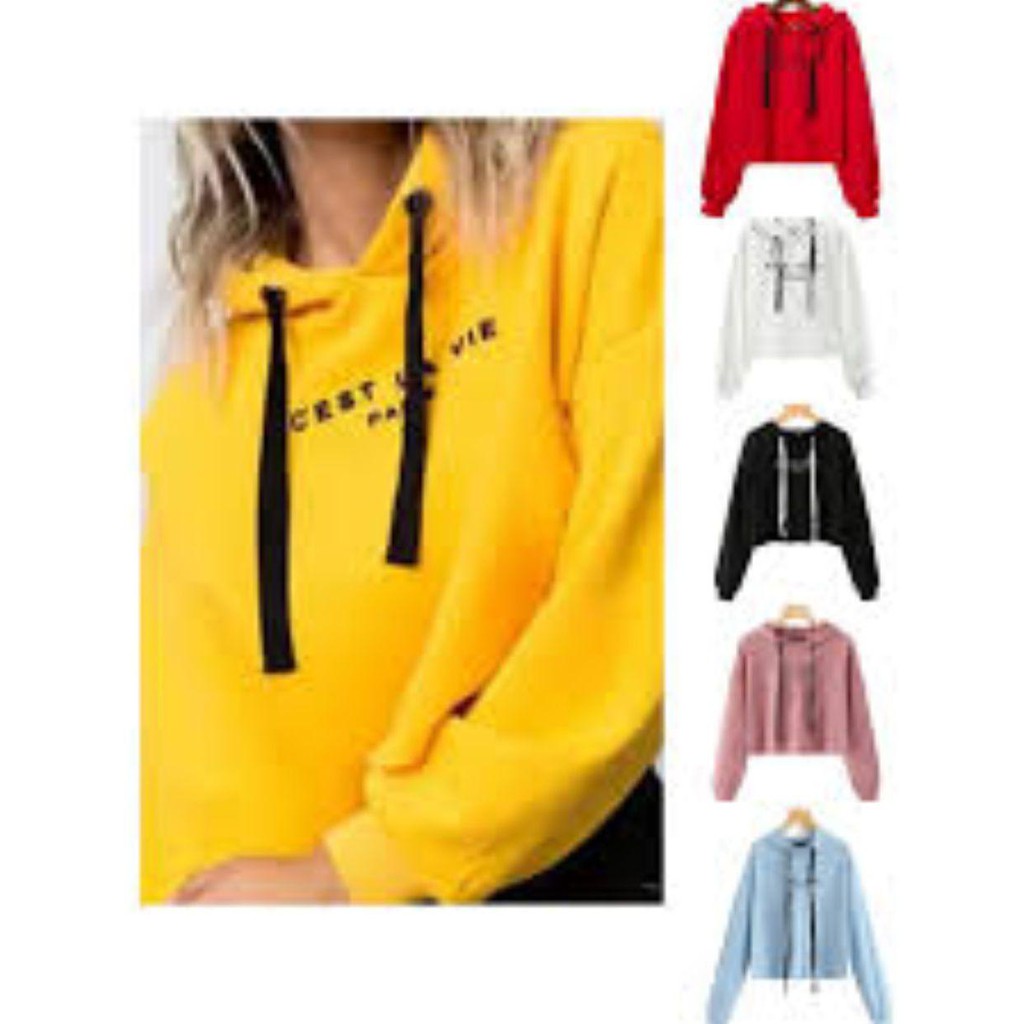 JAYA.Co Sweater Hoodie CEST LAVIE PARIS fit L - fit XL 13 warna