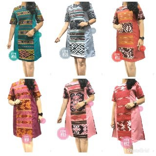 NEW Dress Tenun Kombinasi Asli Jepara/WSI