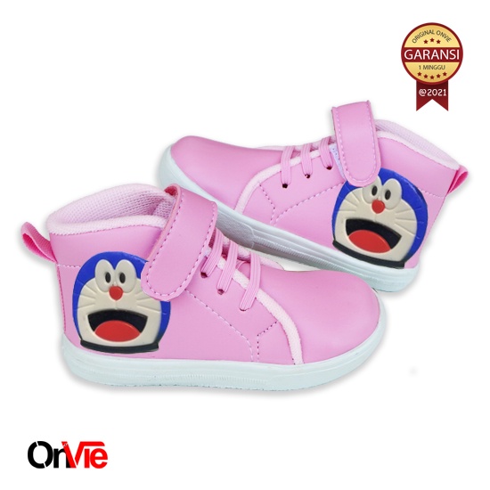 Sepatu Boots Anak Perempuan Laki-laki Motif Karet 3D Doraemon | Sepatu Kids Onvie