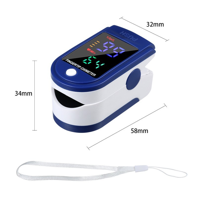 Fingertip Pulse Alat Ukur Kadar Oksigen Oxymeter Oksimeter LK87