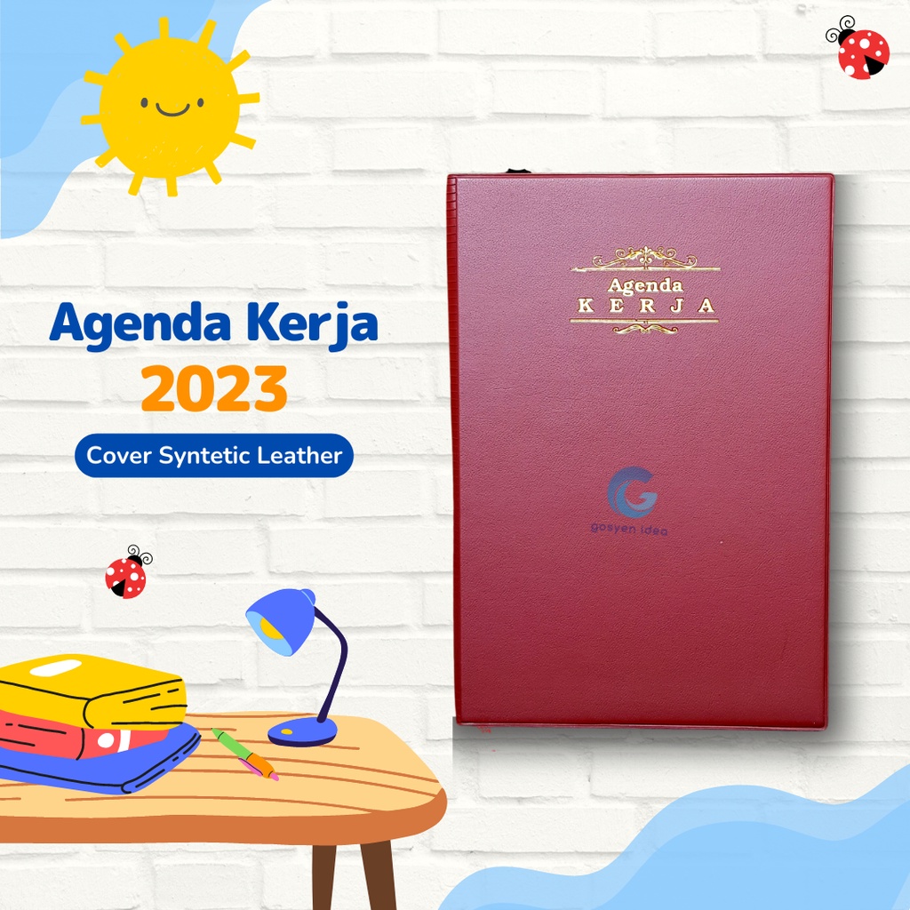 

Terlaris ✨ - Buku Agenda Kerja Tahun 2023 Aneka Warna Cover3.1.23