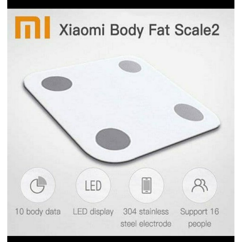 Xiaomi Mi Smart Scale 2 LED Body Fat Timbangan Badan Digital