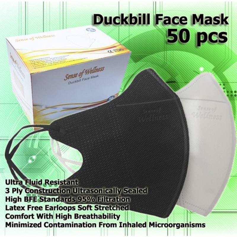 Masker Duckbill 3Ply Disposable Duck Bill 3 Ply Earloop Daily Mask - DUCKBILL 1 BOX ISI 50 PCS