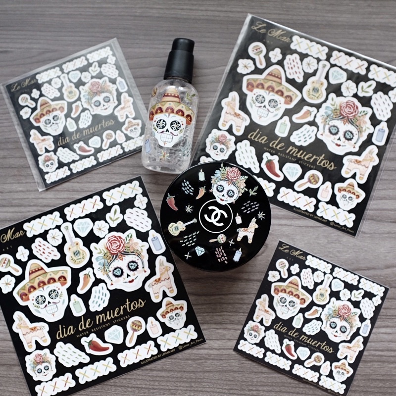 

Dia De Muertos STICKER ( Transparent Vinyl)