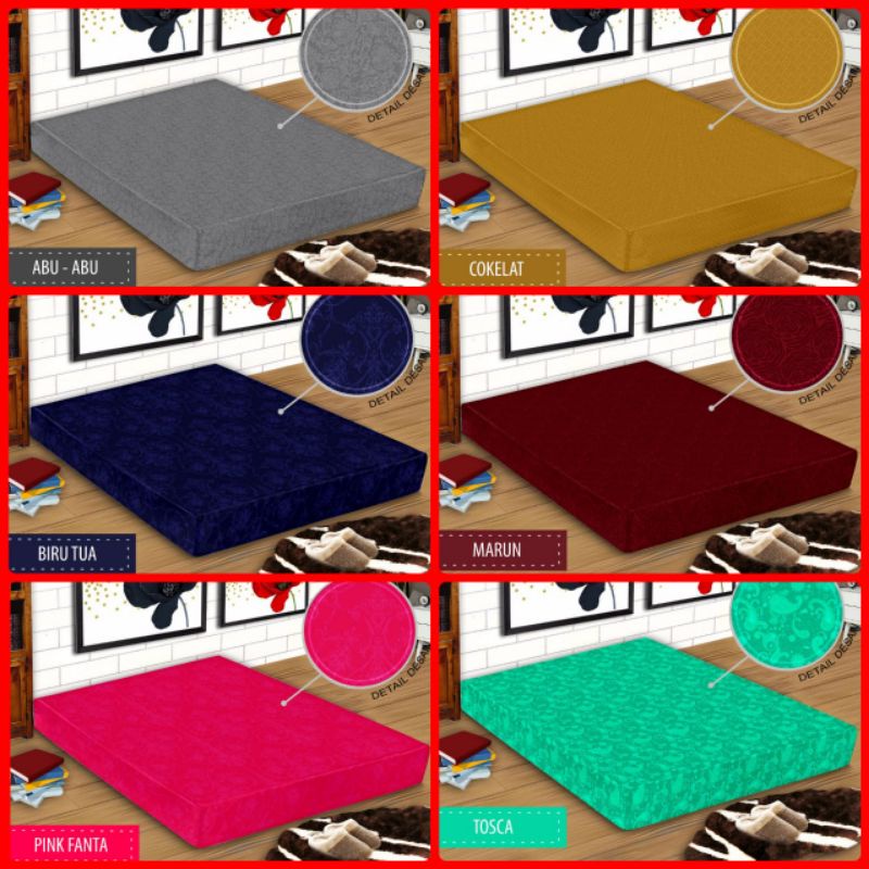 [TERMURAH] Cover Sarung Bantal Sofa/Sarung Bantal/Sarung Guling Bahan Emboss Polos