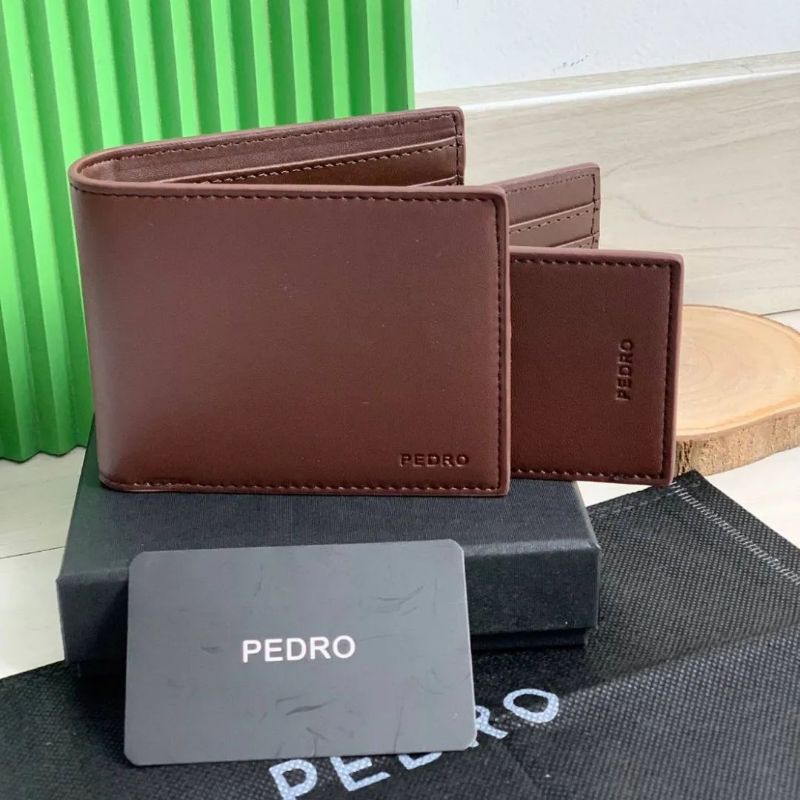 PDRO Men Leather Bi-Fold Wallet with Insert