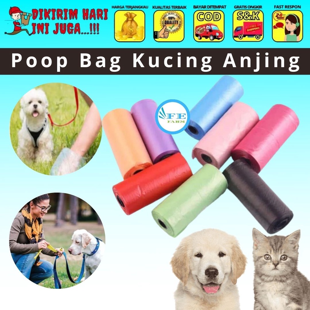 Refill Poop Bag / Kantong Plastik Kotoran Anjing Kucing FEFARM