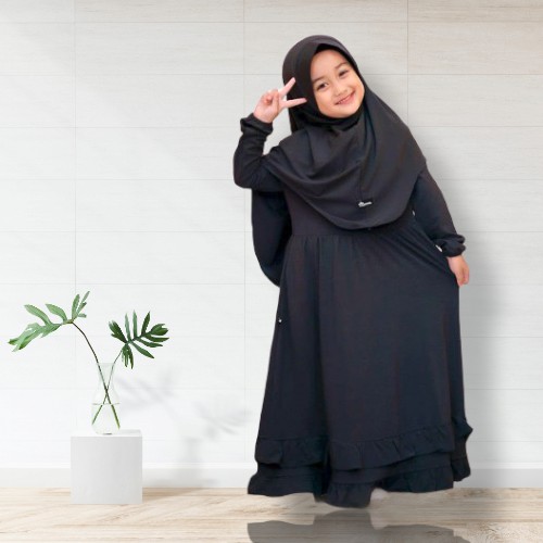 Delisha Gamis Anak Syari Kids Baju Muslim Anak Trendy Gamis Anak Terbaru Kekinian Gamis Anak Murah Baju Anak Perempuan