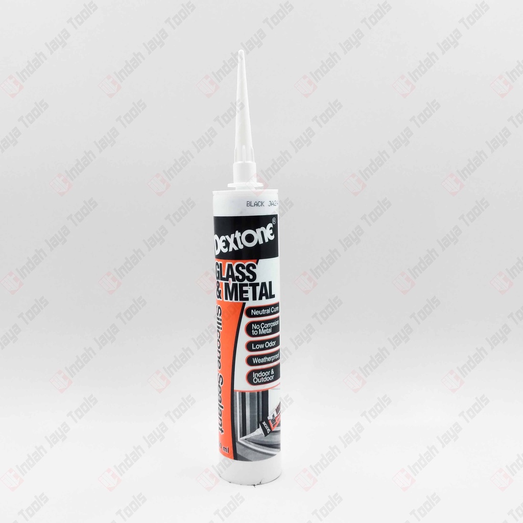 DEXTONE GLASS METAL Silicone Sealant Lem Kaca Silikon Black Clear White  NON ASAM NEUTRAL