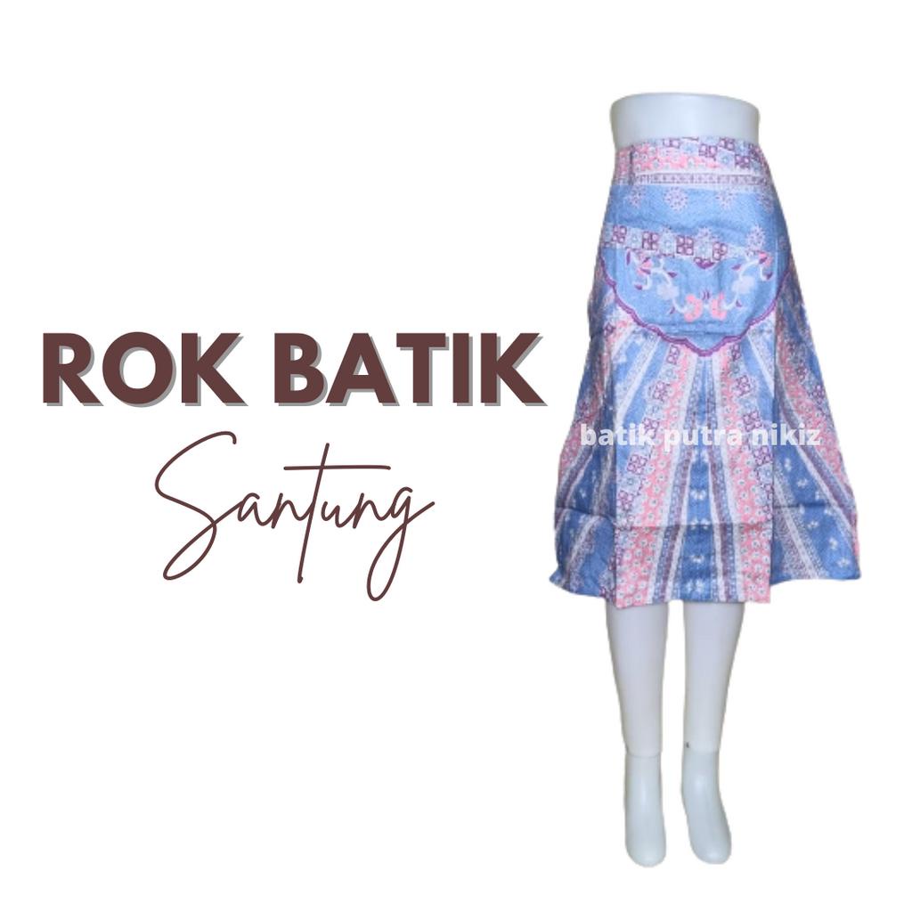 Rok Batik Pendek Bawahan Wanita Kasual