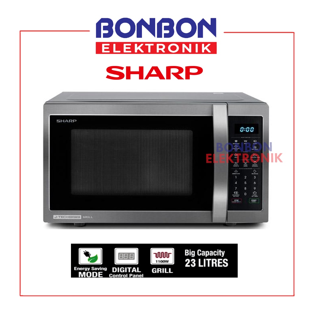 Sharp Microwave Grill Inverter Oven 23 Liter R-650GX(BS) / R650GX 23L