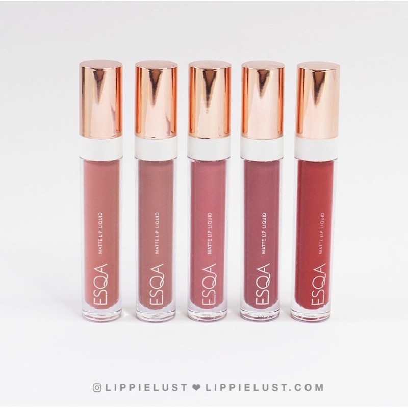 ESQA MATTE LIP LIQUID LIPSTICK / LIP CREAM - FOXY NUDE | PEACHY POP | MAUVE NUDE / ESQA X BCL