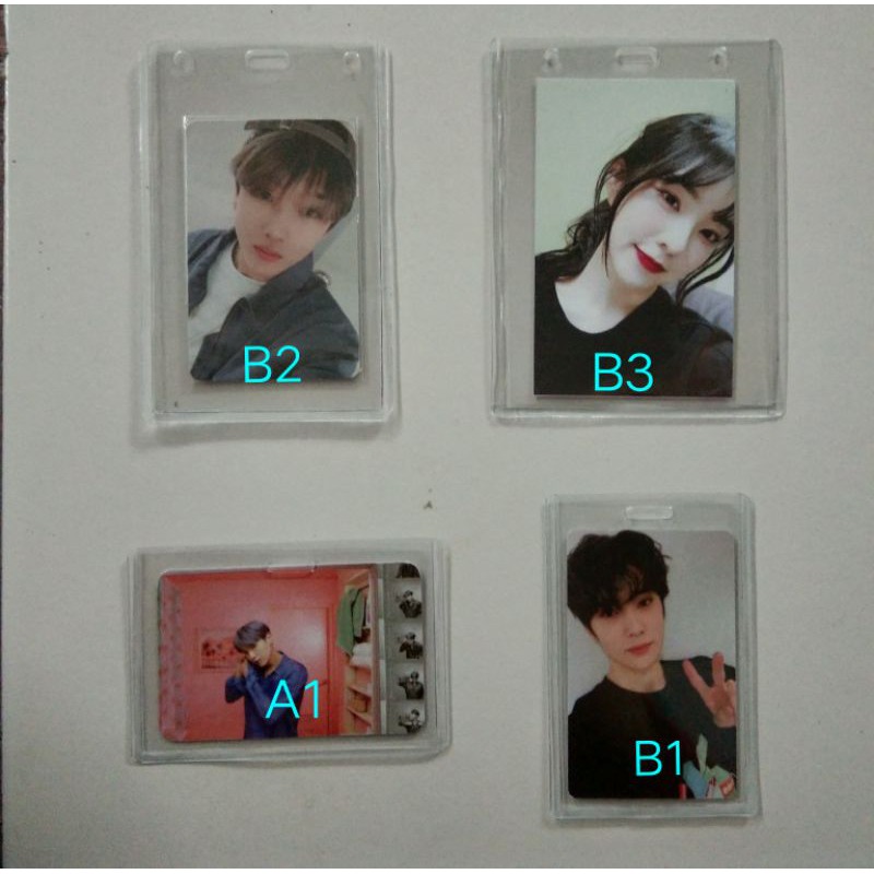 

(READY) TOPLOADER NAMETAG PHOTOCARD/ PC UKURAN A1, B1, B2, B3