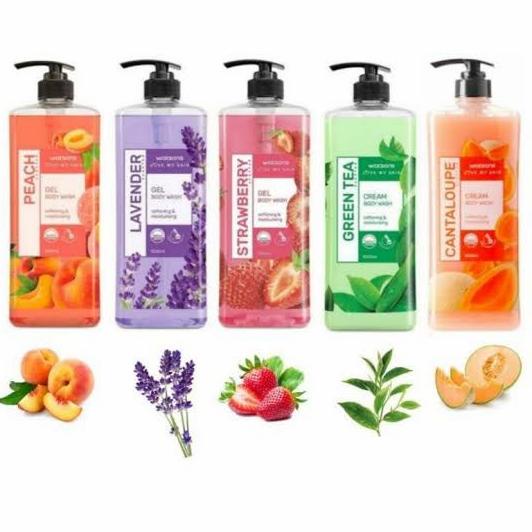 [COD] Watson Body Wash 1000 ml Greentea Lavender Strawberry Cantaloupe Peach TERBATAS Kode 961