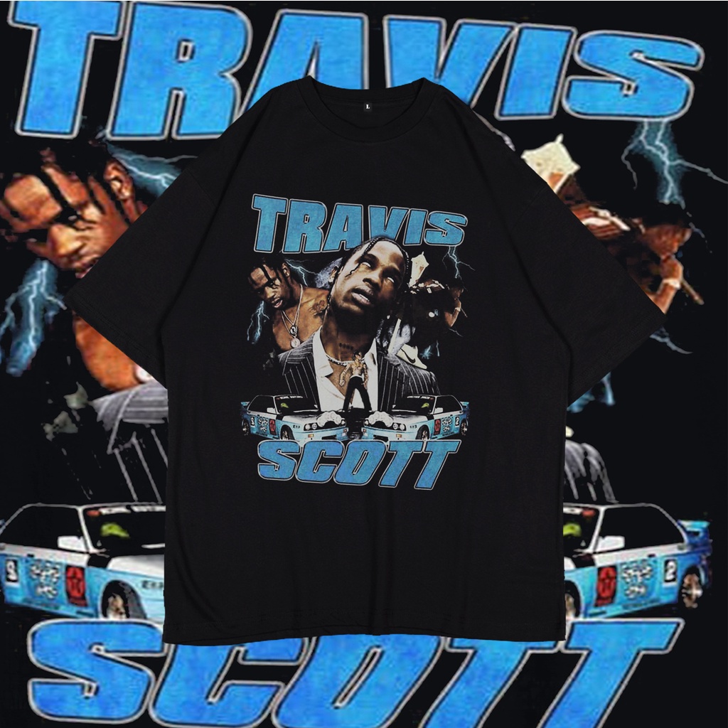TRAVIS SCOOTT RAP TEE / TRAVIS SCOTT RAP TSHIRT / KAOS TRAVIS SCOTT OVERSIZE