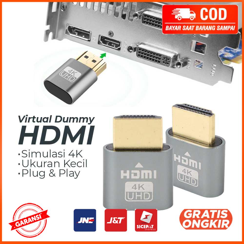 Plug HDMI Virtual Dummy Port Mining 1.4 DDC EDID 4K UHD DZ025