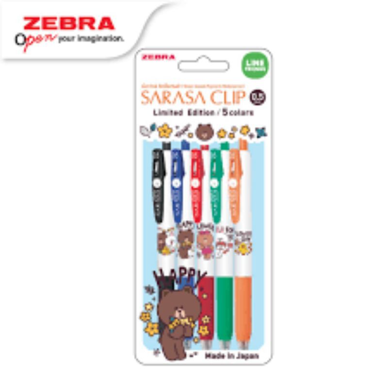 

Ballpoint pulpen Zebra Sarasa Line2 set 5