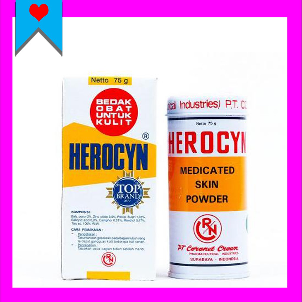 Bedak Gatal Herocyn Herocin Asli Top Brand Untuk Anak Anak Dan Dewasa 150 Gram Shopee Indonesia