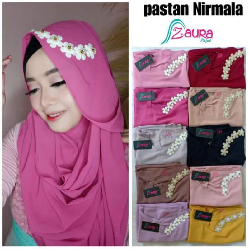 pastan Nirmala /ORI zaura hijab /hijab instan /hijab kekinian /hijab terbaru /hijab modern