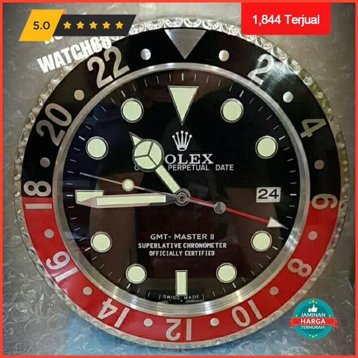 Dekorasi Rumah Jam Dinding Rolex Gmt-Master 2 Premium Quality Exclusive