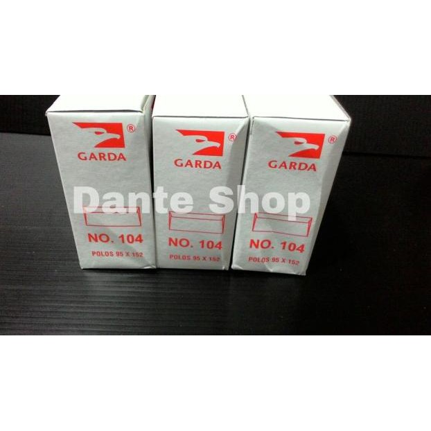 

♦ Amplop Putih Polos GARDA no.104 ( 1 Pak ) ❈
