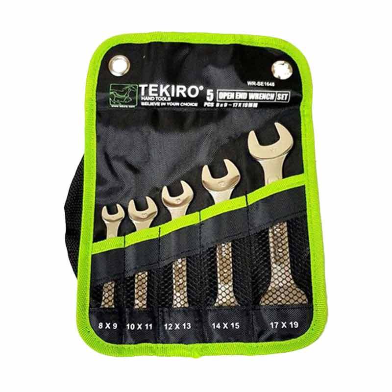 Tekiro Kunci Pas Set 5 Pc 8 - 19 Mm / Open End Wrench 5 Pc / Kunci Pas set Mini 5 Pc 8 - 19 Mm