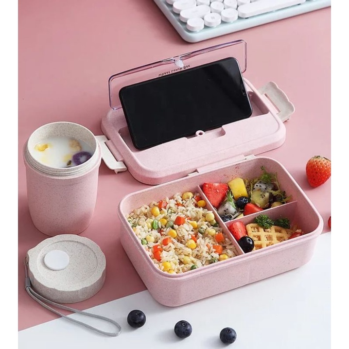 Kotak Makan Box Bekal Tempat Makan Lunch Box Set Rantang Makanan