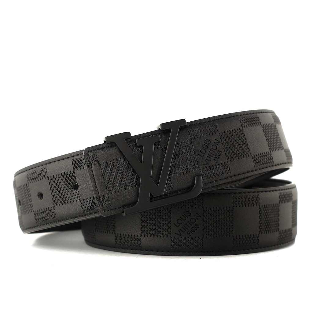 TOKOKOE - Gesper Pria Ikat Pinggang Pria Bahan Kulit Casual - eLVi LV132 Black