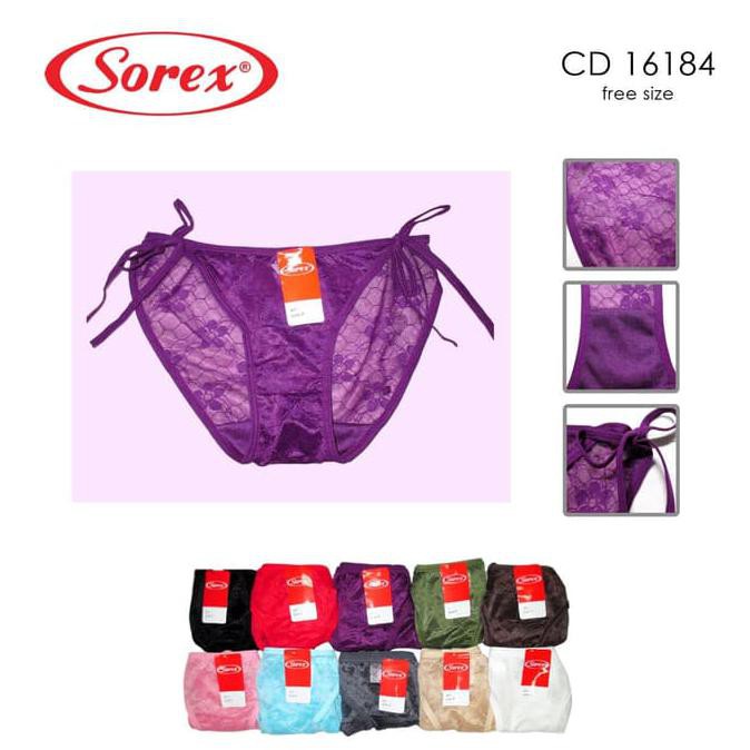 Celana Dalam Wanita Tali Samping Tali ikat CD Sorex 16184 Murah