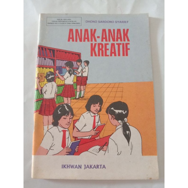 anak-anak kreatif - buku jadul - buku bekas perpustakaan