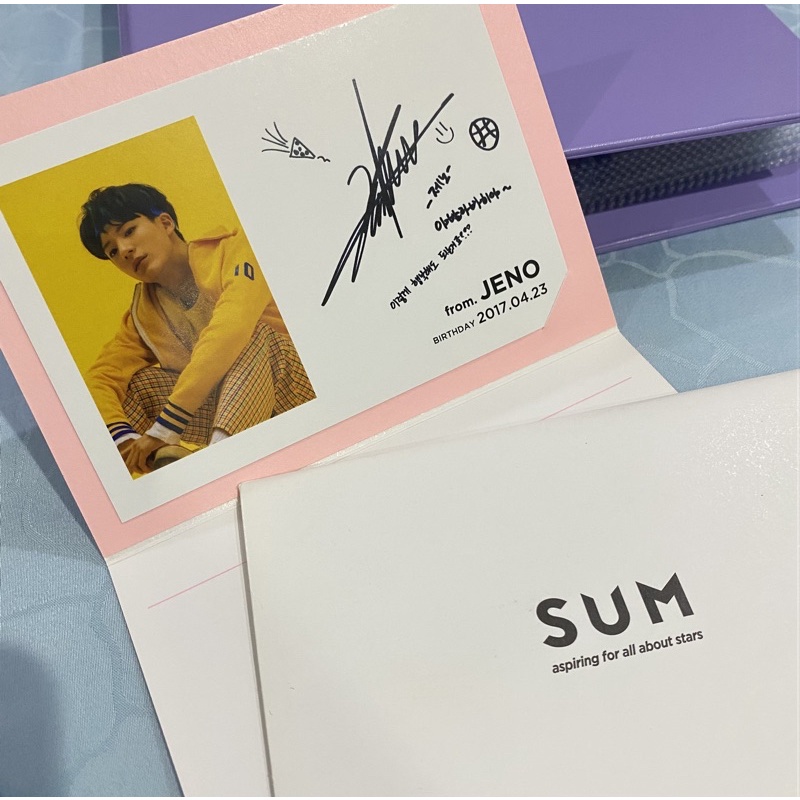 RARE jeno birthday card sum SM PC photocard | nct jaemin renjun chenle jisung mark haechan dream