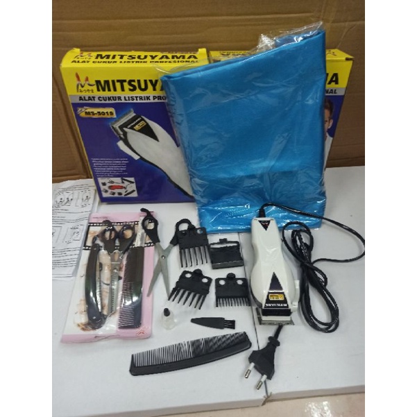 alat mesin cukur rambut paket lengkap