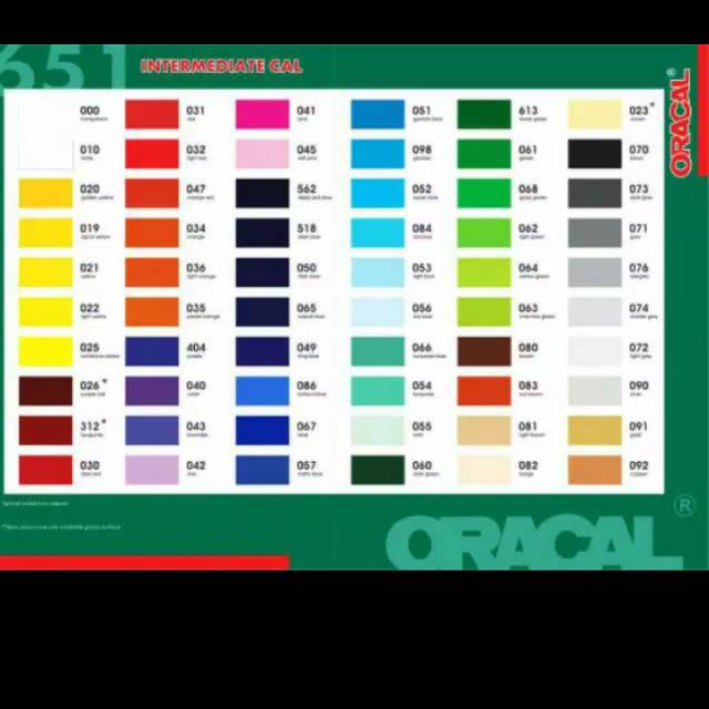 Oracal651 lebar 126cm