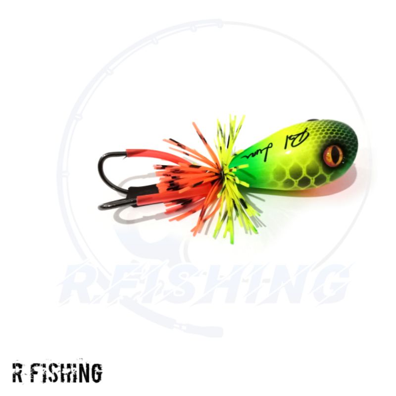 JUMP FROG OVAL 4CM RZL LURE || UMPAN PANCING CASTING GABUS DAN TOMAN