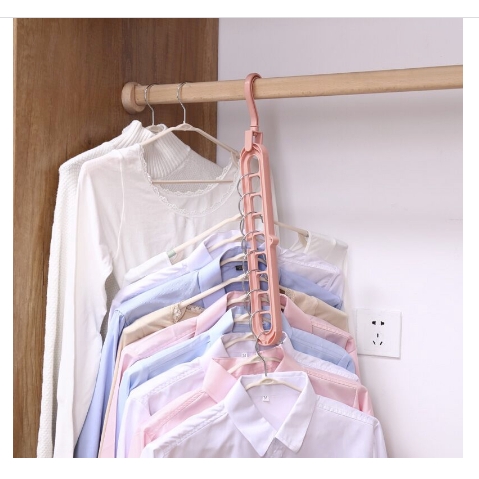 H826 Magic Hanger Instan Gantungan Baju Lemari Pakaian Wonder Hanger 9 in 1 Ajaib Import