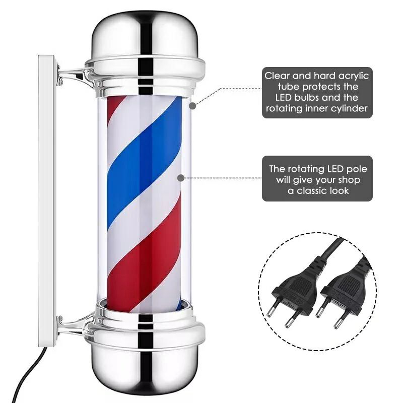 Lampu Barber 100cm Lampu Barber shop 100 cm Lamp rotary 1 Meter Lampu Salon Barber 1M cukur Rambut Lamp Barber