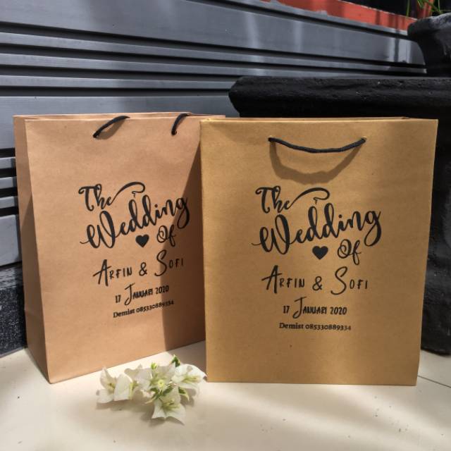 

paperbag ukuran 20x10x25 jumbo sudah sablon