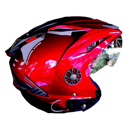 Helm Orca Spider Solid Royal Red