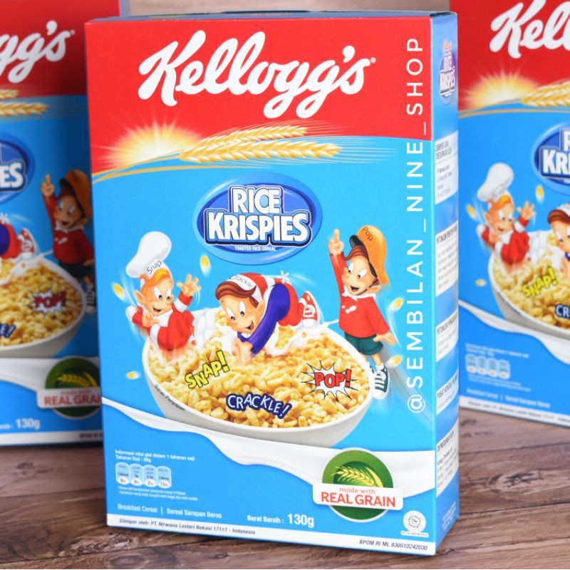 

KELLOGG'S RICE KRISPIES 130 Gram Cereal Sereal Sarapan Beras Breakfast Kellogs kelloggs