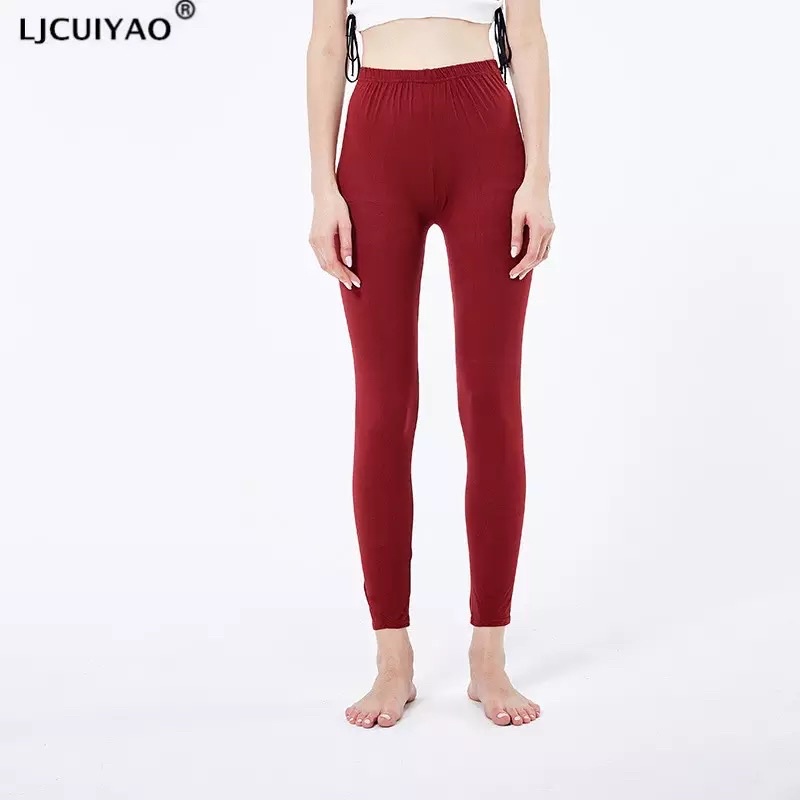 Seriwarna celana legging wanita panjang bahan spandek balon/licin adem lembut elastis&amp;tebal