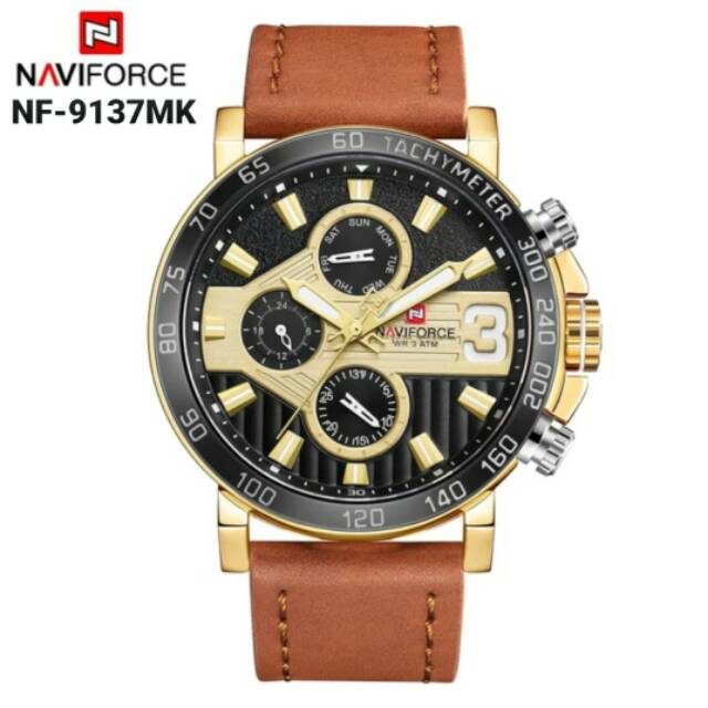 JAM TANGAN PRIA NF 9137MK KUALITAS ORIGINAL