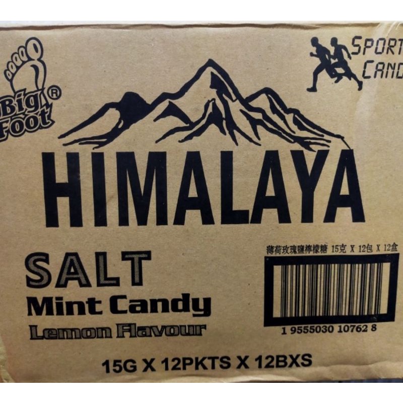 

Himalaya salt candy per dus/permen Himalaya big foot isi 12 box