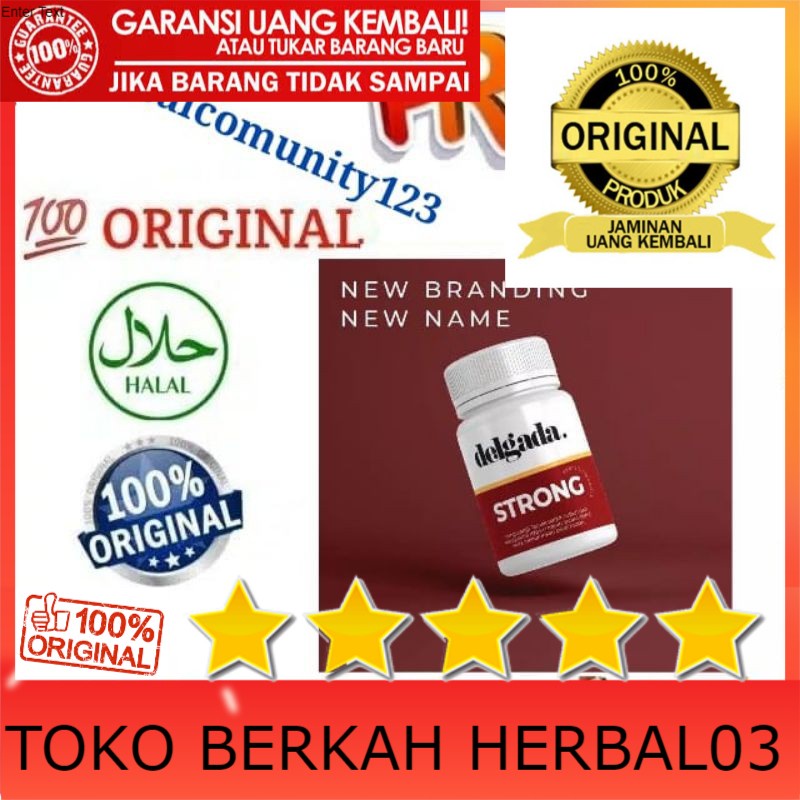100% ASLI ( Terlaris ) Delgada Strong 100% Original Obat Pelangsing Penurun Berat Badan Super Terbai