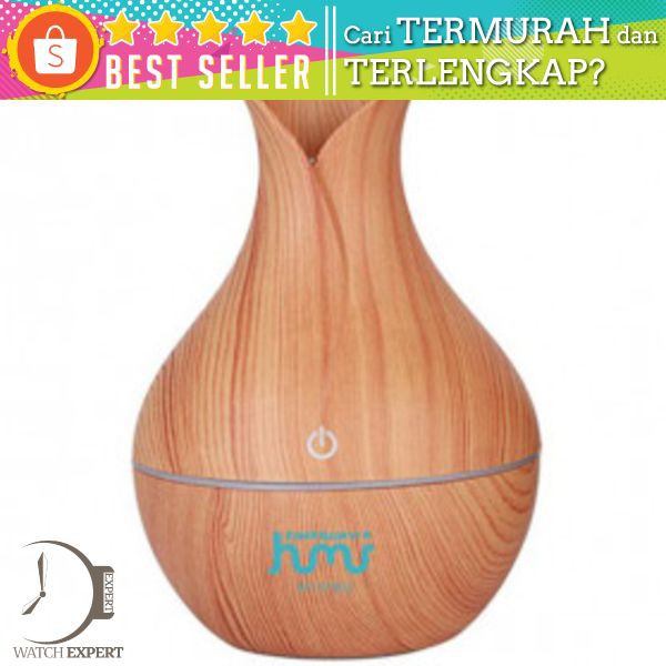 Taffware Ultrasonic Humidifier Aroma Essential Oil Diffuser 130ml - HUMI M137902 - Wooden