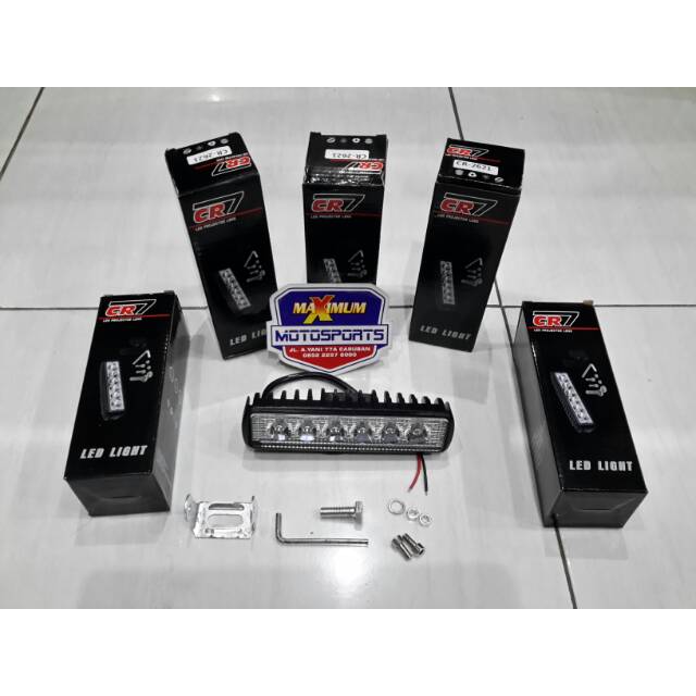 Lampu sorot led 6 mata cr7
